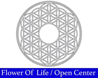 Flower of Life SVG: Sacred Geometry Laser Cut Files (Digital Download)