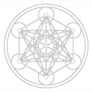 Metatrons Cube SVG, Metatrons Cube PNG, Metatrons Cube Wandclipart, Sacred Geomerty PDF, Kristallgitter Vorlage, Metatron Cube Vektor jpeg