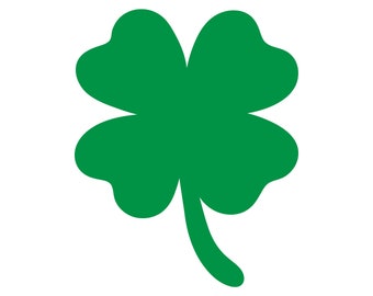 Four Leaf Clover SVG: St. Patrick's Day Shamrock Graphic (Digital File)