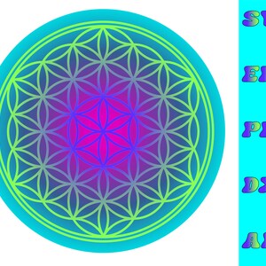 Flower of Life SVG - Metaphysical Design File - Sacred Geometry Crystal Grid
