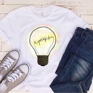 PNG, shining light png, light bulb, light png, mug design, sublimation design, sticker design, cute png, digital design, tshirt design