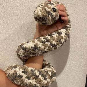 Handmade 3ft long crochet snake Amigurumi