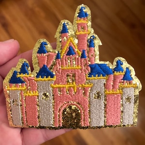 Castle Patch, Disney Patch, Disney Castle Patch, Magic Castle Patch, Glitter Castle Patch, Cinderella Castle Patch, Chenille Patches
