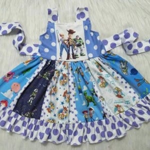 Toy Story Dress Toy Story Girls Birthday Gift Kids Toddler buzz woody outfit Disney dress
