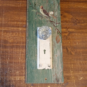 Vintage Glass Door Knob home decor towel rack