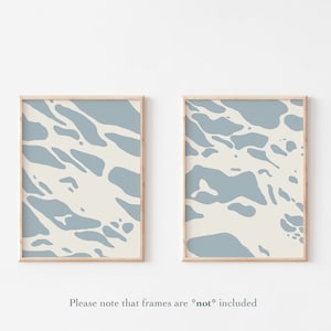 Coastal Set of Two Prints, Minimalist Wall Art, Beach Painting, Modern Minimalist, Abstract Wall Art