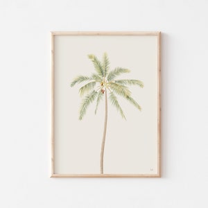 Palm Tree Print, Palm Tree Wall Art, Beach Print, California Art Print, Tropical Room Decor, Palm Tree Poster