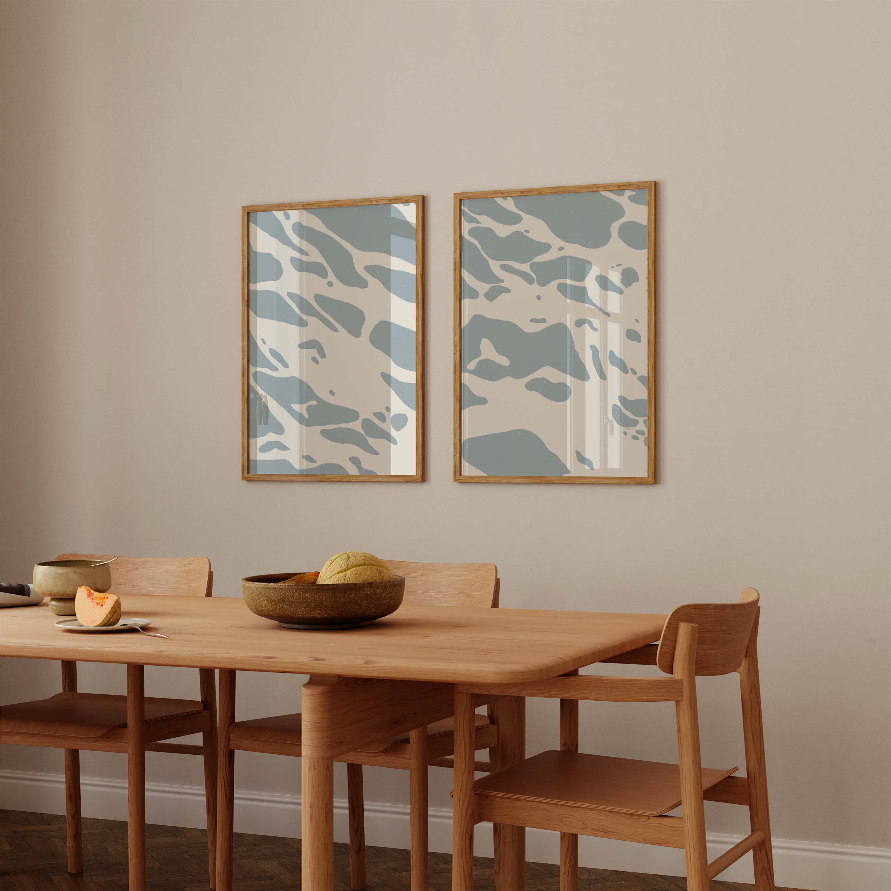 Coastal Art Prints Set: Minimalist Beach Painting, Modern Wall Decor - Etsy