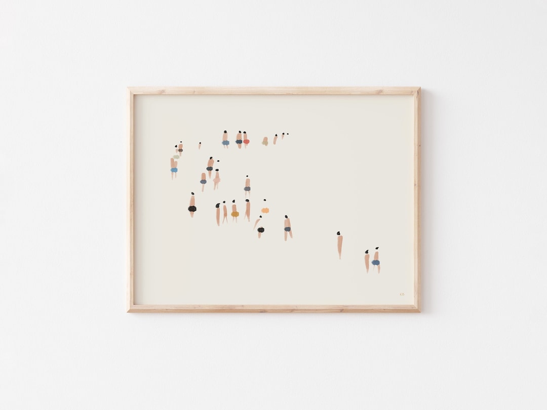 Minimalist Fine Art Print - Simple Abstract Wall Art for Bedroom