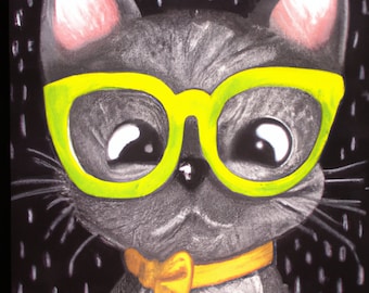 glasses cat