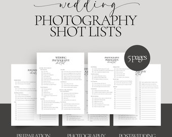 Hochzeitsfotografie Aufnahmen, Fotografen Checkliste, druckbare Fotoliste, Canva Vorlage, druckbare PDF-Datei, Ideen für die Zeremonienfotografie