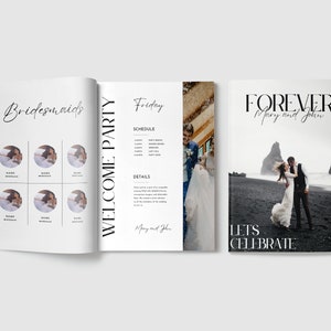 Wedding Magazine Template, Love Story Keepsake (Digital Download) image 4