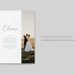 Wedding Magazine Template, Memory Book Album (Digital Download) image 8