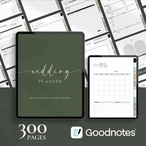 Olive Digital Wedding Planner, GoodNotes Template (Digital Download)
