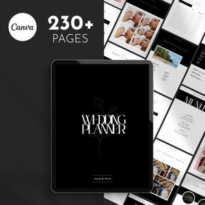 Ultimate Wedding Planner, Minimalist Wedding Itinerary, Printable PDF, Digital Download, Wedding Planning, Bridal Binder, Wedding Checklists