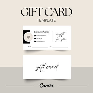 Afdrukbare Canva-cadeaubon, e-cadeaubon, certificaatsjabloon, 8x4-voucher, bedankkaart, relatiegeschenkbon voor zakenpartner