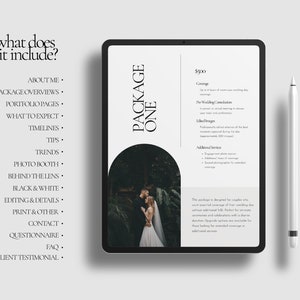 Editable Wedding Photography Guide, Pricing, Templates (Canva, 30-Page) image 4
