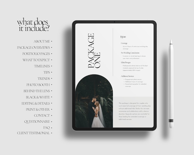 Editable Wedding Photography Guide, Pricing, Templates (Canva, 30-Page) image 4