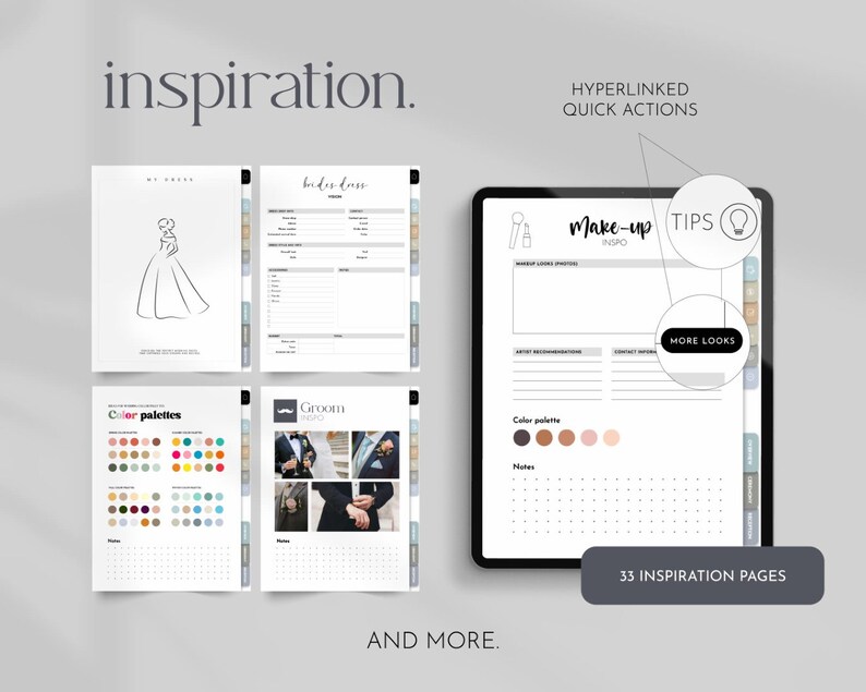 Goodnotes Wedding Planner Template, Digital Wedding Planner, Wedding