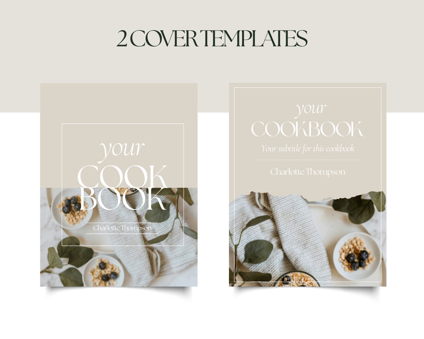 Editable Cookbook Template - Printable Recipe Book Template - DIY ...