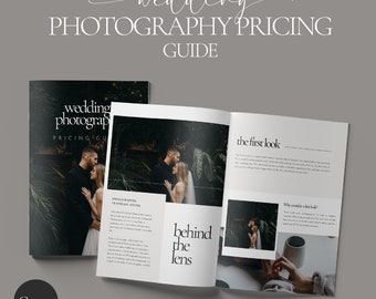 Wedding Photography Pricing Guide Template, Printable Welcome Guide for Photographer, Wedding Photograpy Digital Portfolio