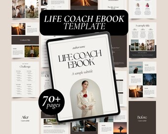 Life Coach Ebook Template for Canva, Client Workbook, Course Handbook
