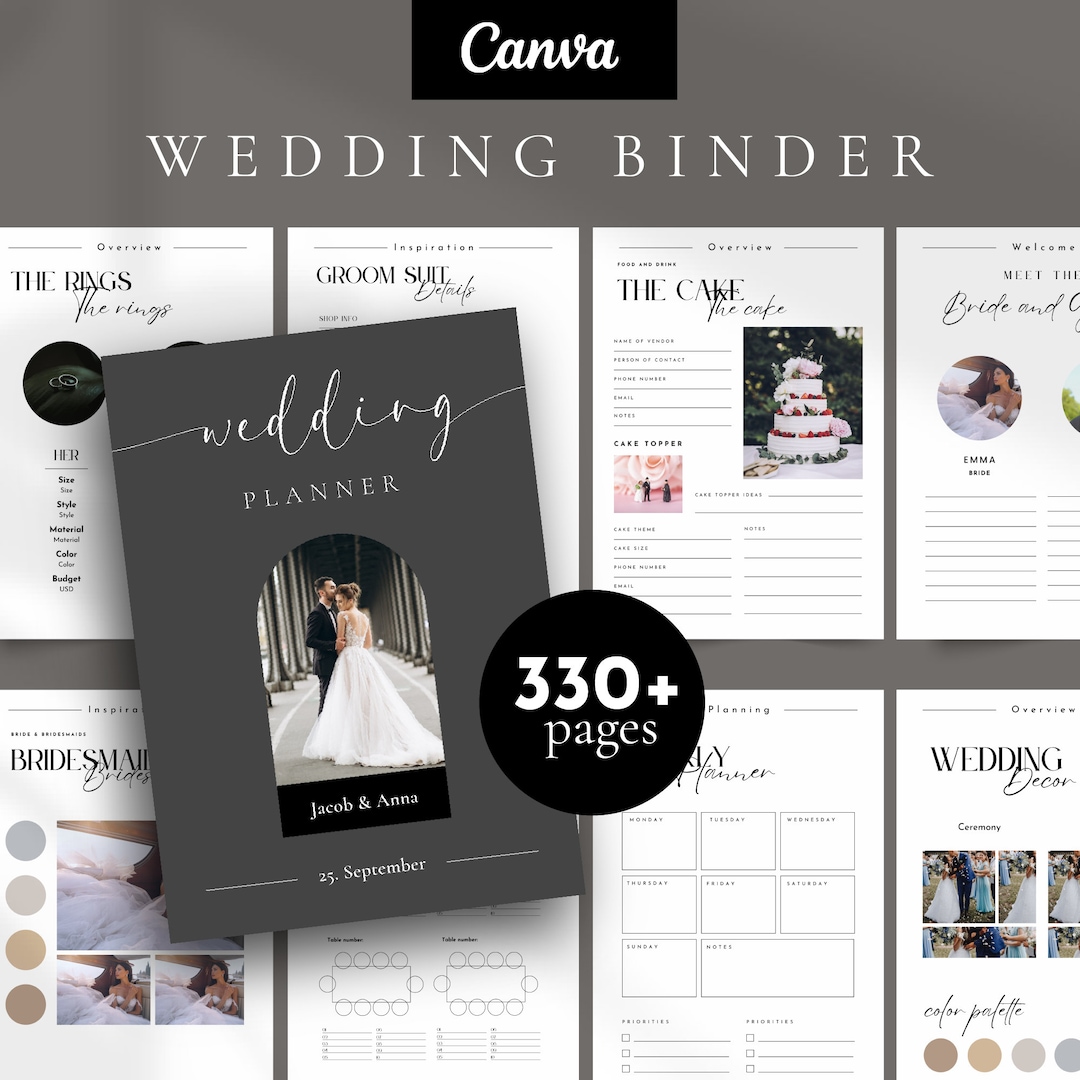 330 Pages Wedding Binder Template Wedding Day Binder Etsy 330 Pages Wedding Binder Template Wedding Day Binder Etsy