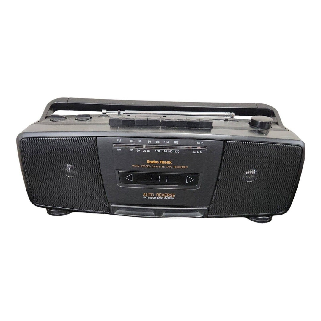 Vintage Radio Shack Boom Box AM FM Stereo Cassette Player No Cord, C ...