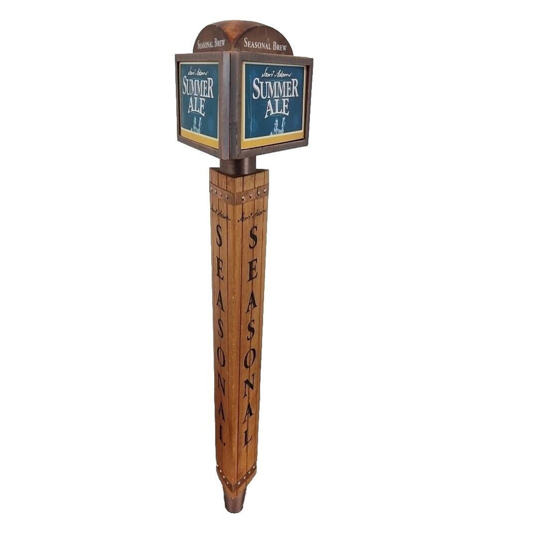 Sam Adams Summer Ale Seasonal Beer Tap Handle Wood Interchangeable Seasons Etsy
