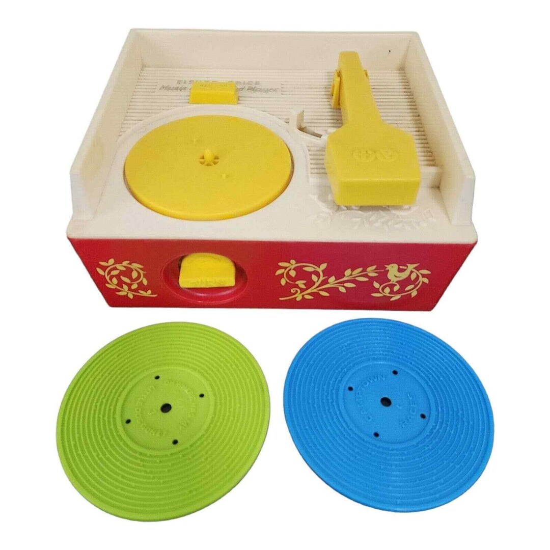 Vintage 1971 Fisher Price Music Box Record Player Toy 995 Etsy