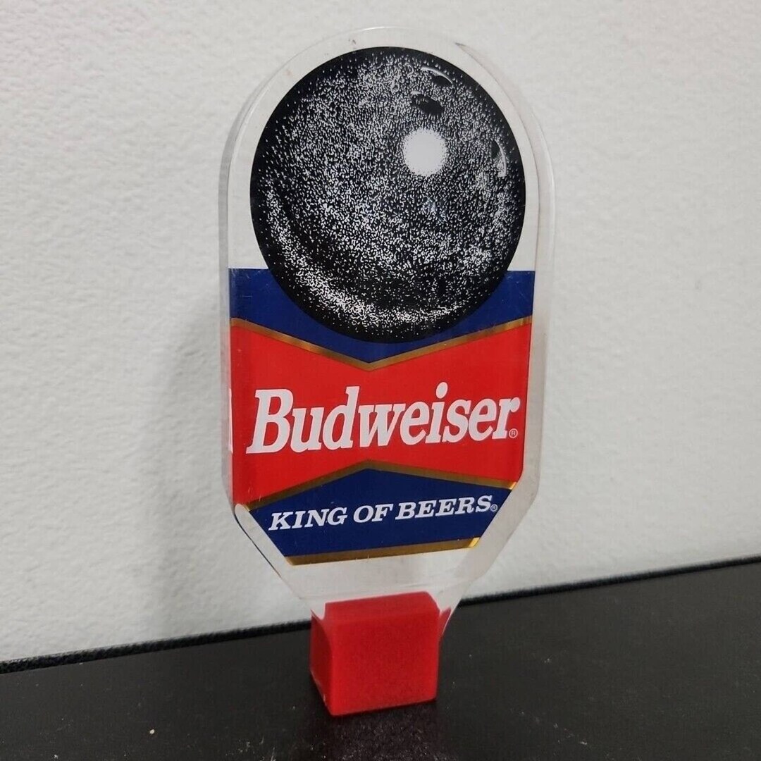 Budweiser Bowling Ball Beer Tap Handle King of Beers Man Cave Etsy