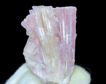 Natural Pink Color Tourmaline Crystal, Raw Tourmaline, Tourmaline Crystals, Tourmaline Bunch, Tourmaline from Paproke Afghanistan - 28 Gram