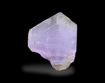 Cristal de kunzita rosa con terminación natural en forma de V, piedra de kunzita, cristal curativo, kunzita en bruto, piedra preciosa de kunzita, kunzita a la venta - 41 gramos
