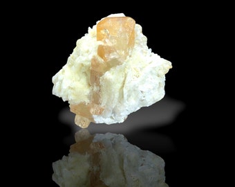 Natural Terminated Topaz Crystals With cleavelandite albite, Topaz Specimen,  Golden Topaz, MineralsSpecimen From Skardu Pakistan - 30 Gram