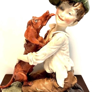 Boy With Dog Armani - Etsy