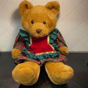 Vintage Common Wealth 20” Christmas Plush Teddy Bear