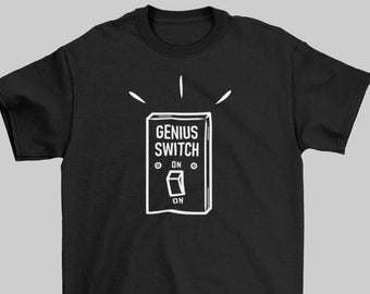 Camiseta Genius Switch (Preta/Marinha/Dark Heather) Sem posição off na camisa Genius Switch