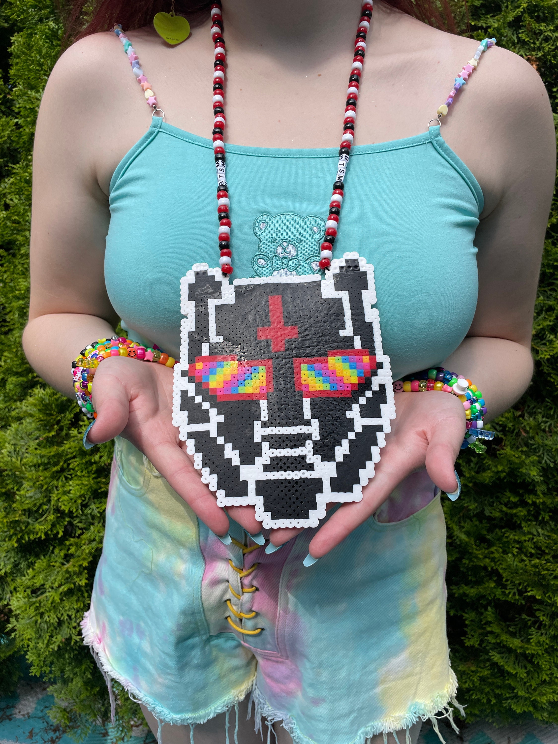 Black Tiger Sex Machine Kandi Perler | Rave Candy Edm Edc