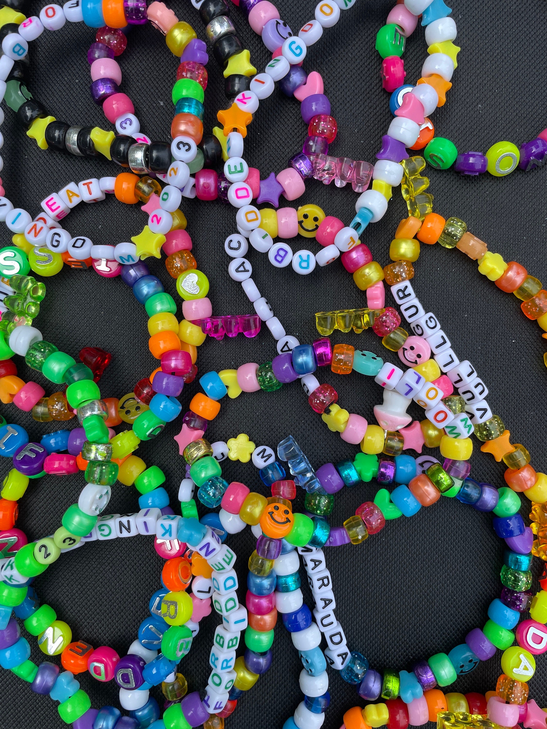  Halloween Kandi Grab Bag/Rave/Festival Trade Bracelets :  Handmade Products