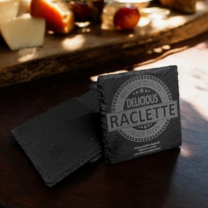 Raclette Coaster Design Pan Parking Raclette SVG DXF Ai Digital Download