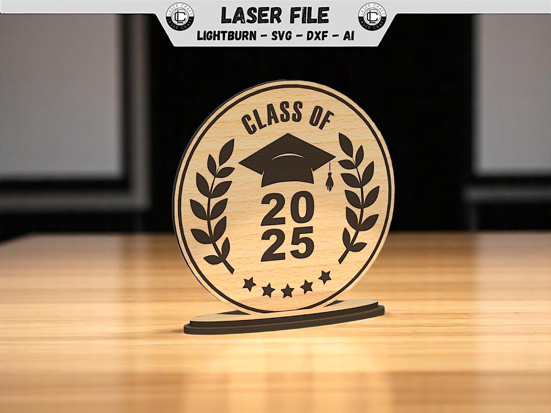 Grade R Graduation Trophy Graduation Trophy Gift Laser File Abitur Congratulations College ...