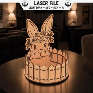 Osterkorb Laser Datei Ostern Nest Laserdatei Ostergeschenk Osterhase Kiste SVG Datei Oster Geschenk Osterei 4mm DXF 3mm File Glowforge Ready