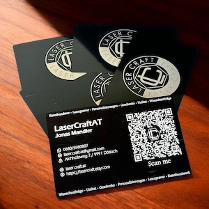 Aluminium Visitenkarte Graviert Personalisierte Werbeartikel Metall Buisnesscard Unternehmen Werbung