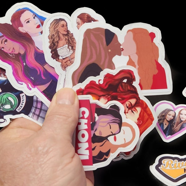 CHONI Stickers | High Quality Tear Resistent Waterproof VINYL stickers | 10 Full Color Choni Stickers (Cheryl and Toni of Riverdale)