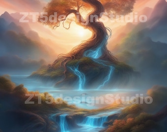 Tree of Life Poster | High Quality Print | Thick Photo Stock | Lab Quality available in 3 sizes and framed | Unique Artwork, only Here