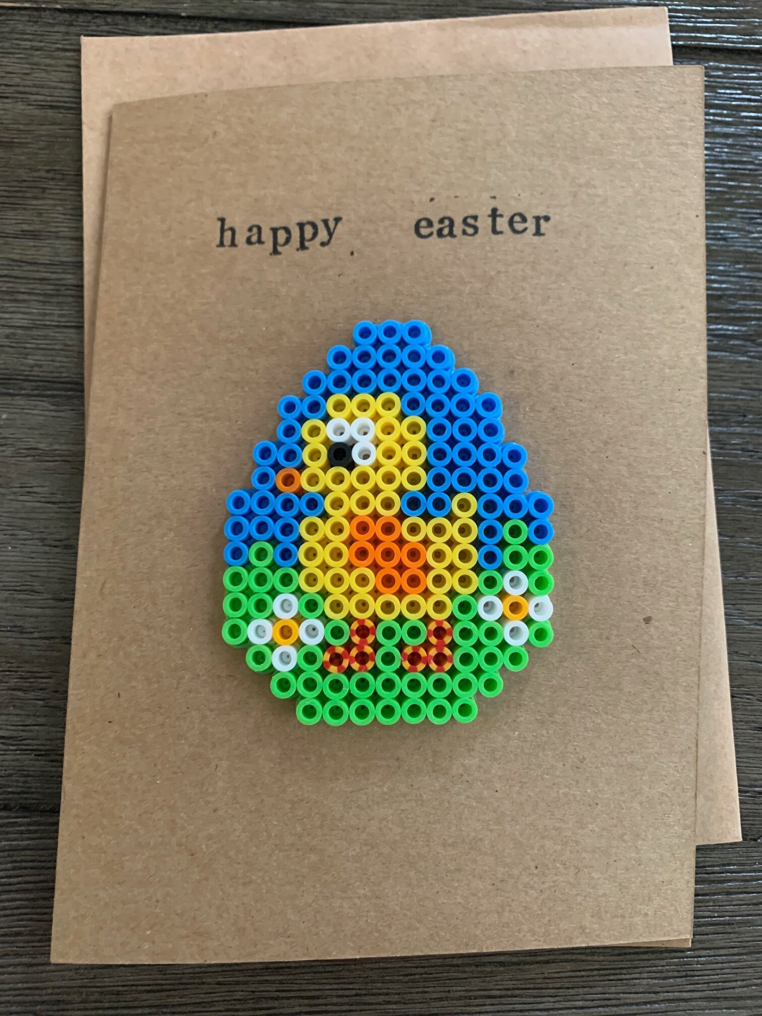 Pixel Diy Perler Bead Crafts, Perler Beads Easter Patterns, Perler Bead