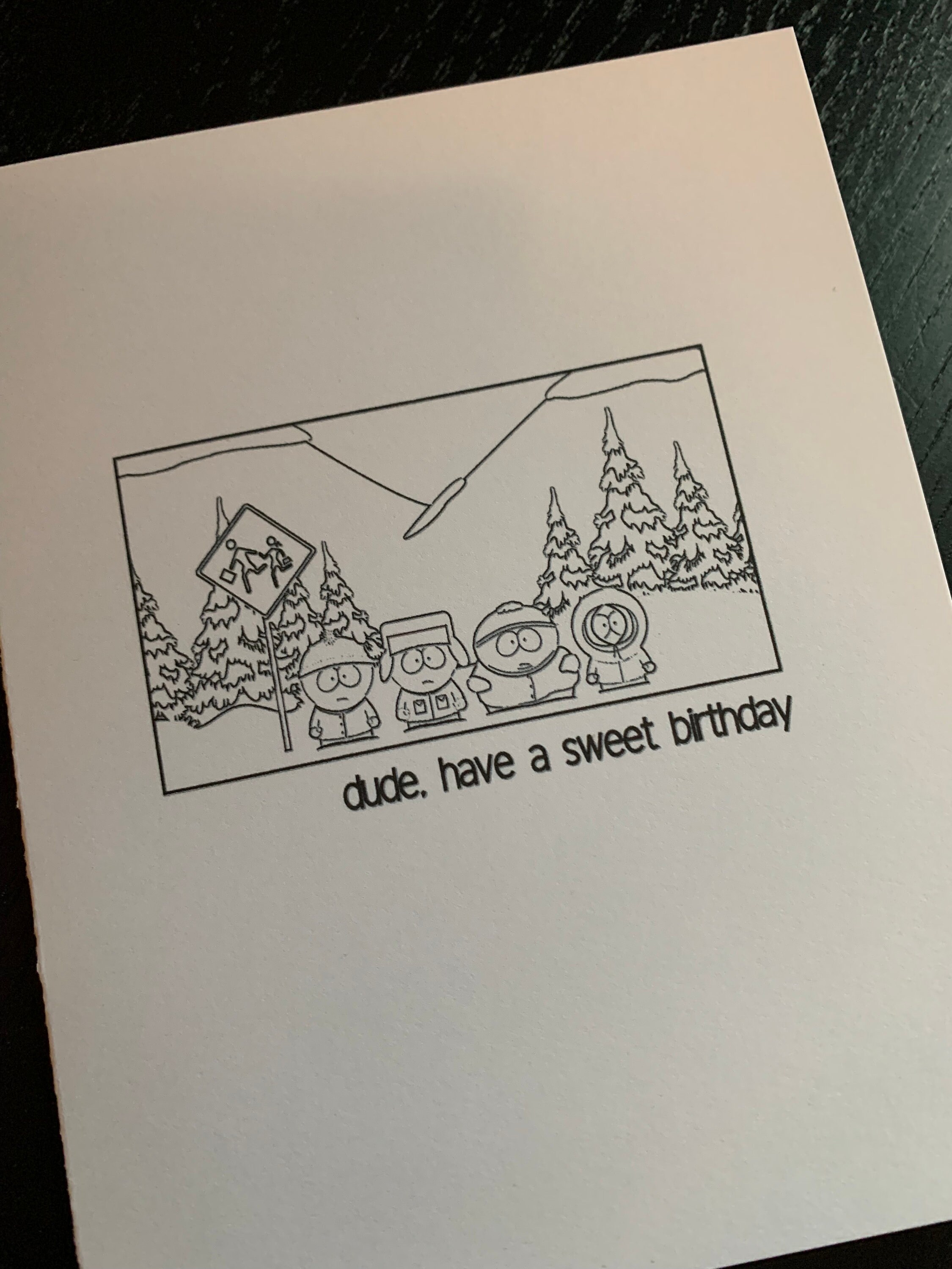 South Park Birthday Card Stan Kyle Kenny Cartman Card - Etsy