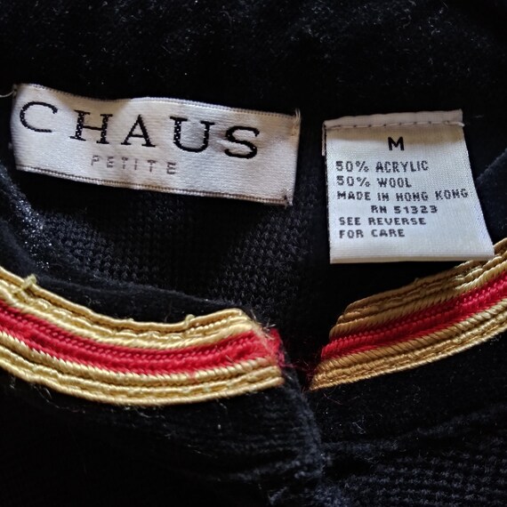 Chaus Petite Black Vest Women's Medium - image 4