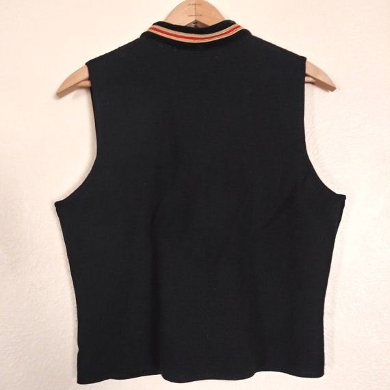 Chaus Petite Black Vest Women's Medium - image 3