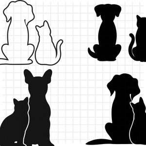 Cat and Dog SVG\ svg files\ Cat and Dog PNG\ Cat and Dog PDF\ Cat and Dog jpg\ Digital Download\ Digital File